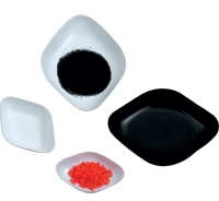 Disposable weighing boats, diamond-shaped, 100ml (Black) (Per pack of 500 pcs)