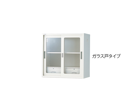 Chemical-Resistant Double Sliding Storehouse Glass Door (With Drawer) (Deep Type)