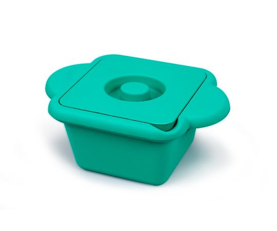 Ice Bucket (With Lid And Handle) Square (Emerald) 1L